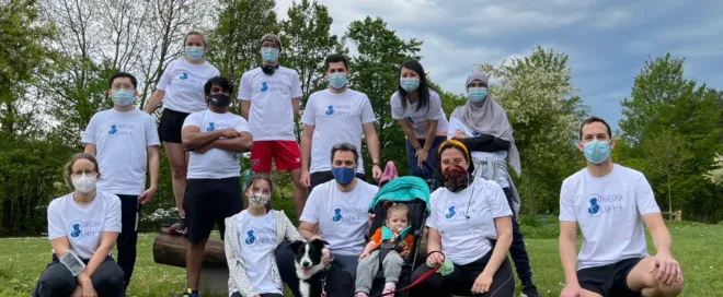 Takeoka lab running to raise awarenss for spinal cord injury